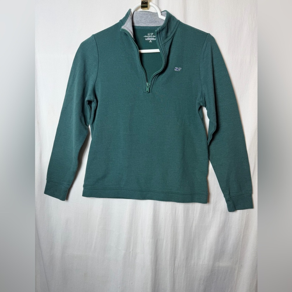 Boy’s Vineyard Vines Green 3/4 Pullover